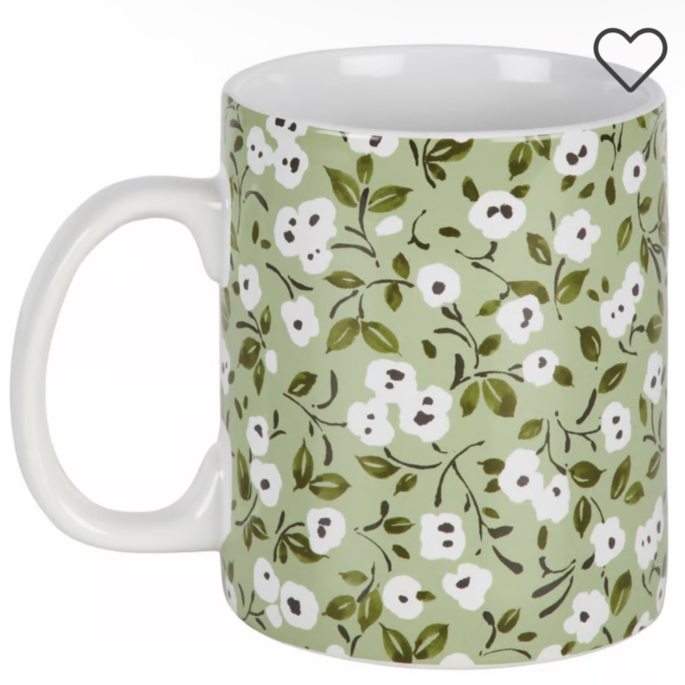 Primitives By Kathy - White Poppies Mug